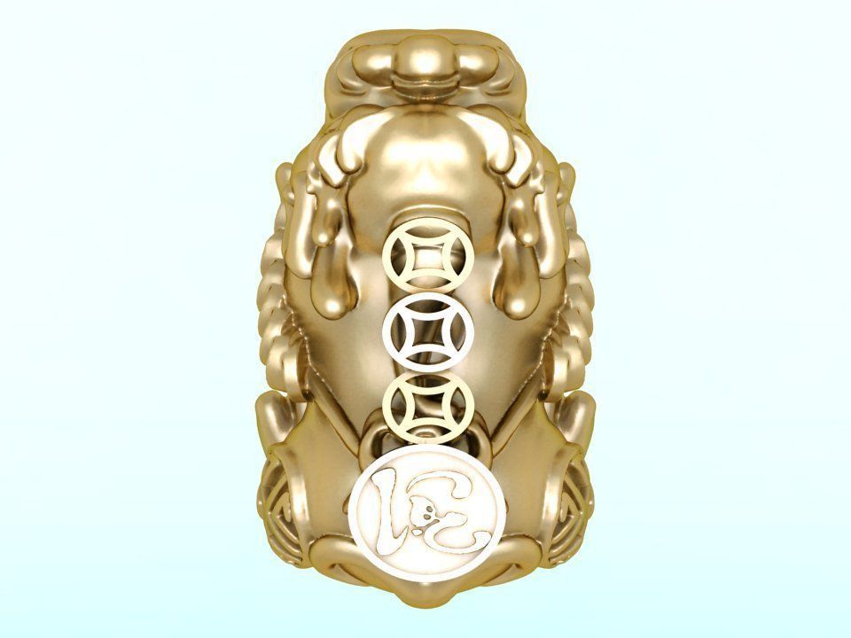 Pixiu Face Bracelet - Unicorn bracelet 3D print model_1