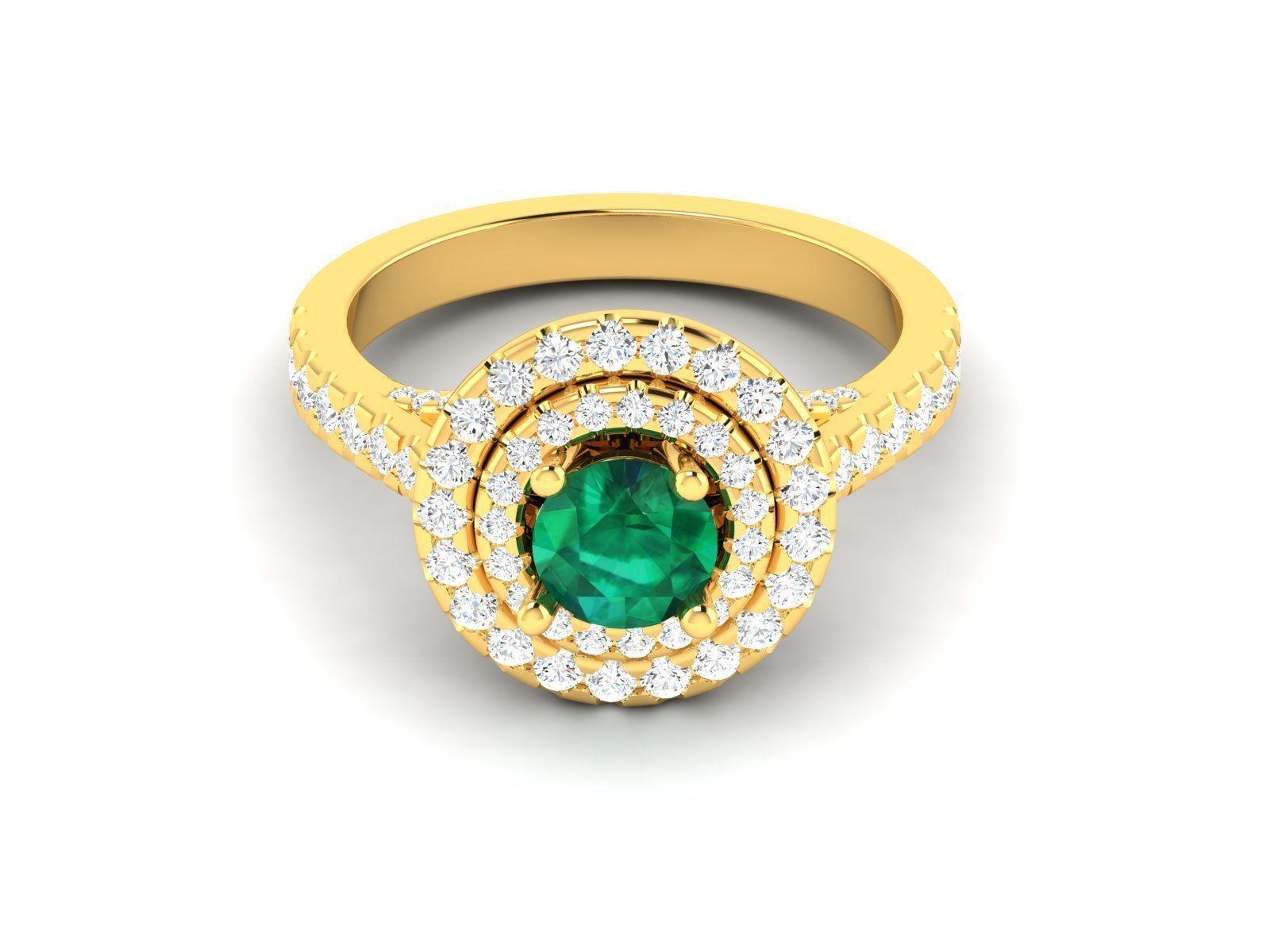 Women solitaire ring 3dm render detail 3D print model_5