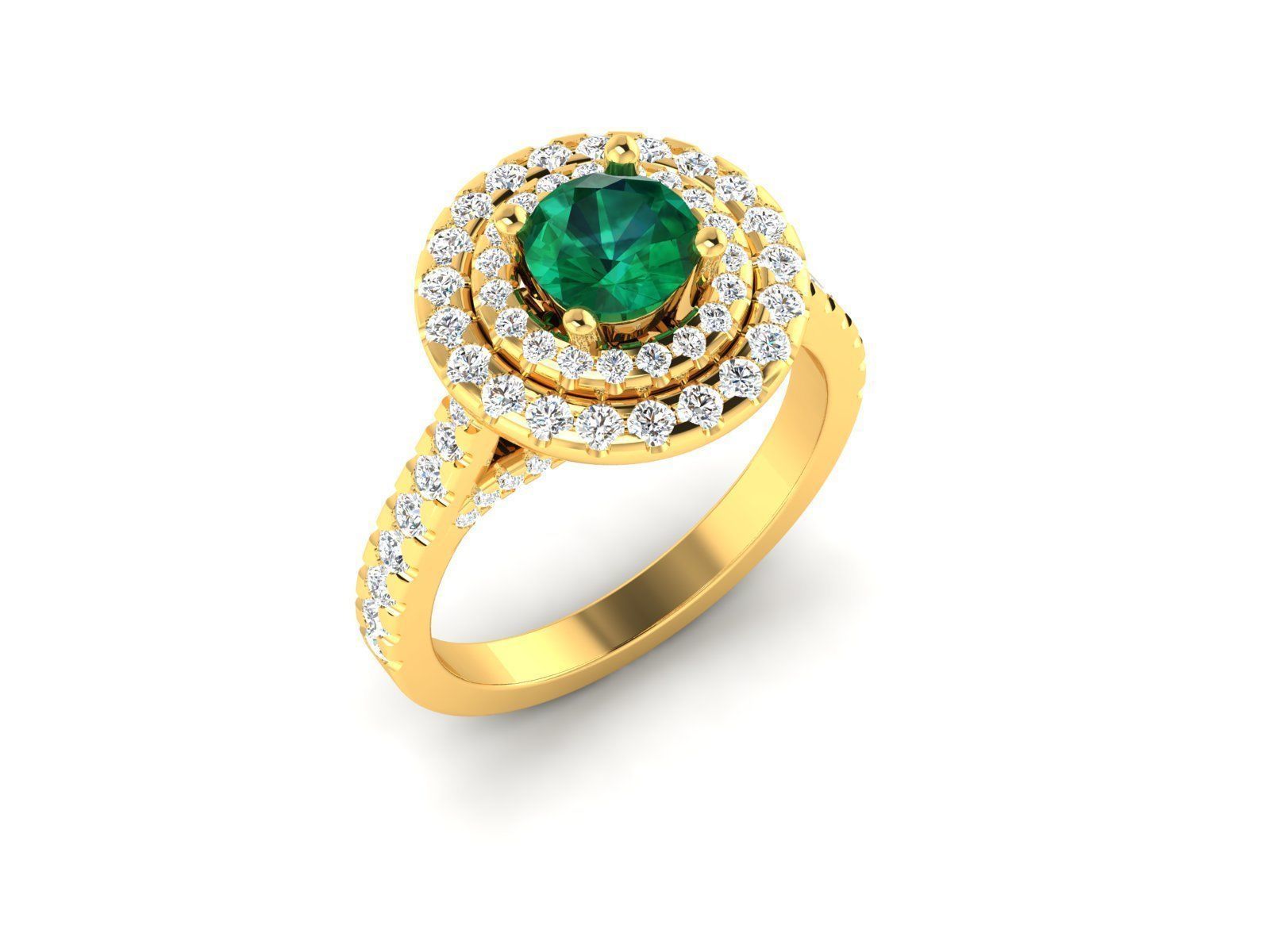 Women solitaire ring 3dm render detail 3D print model_3