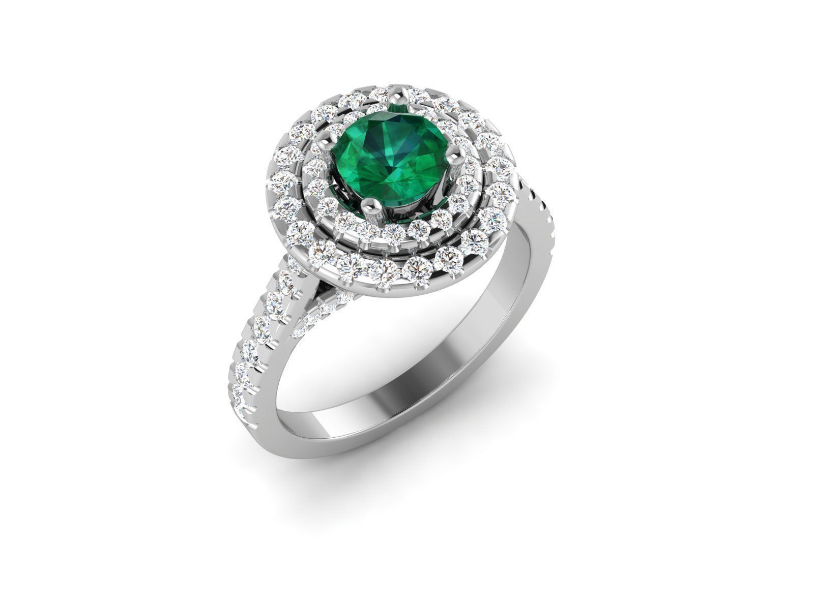 Women solitaire ring 3dm render detail 3D print model_2