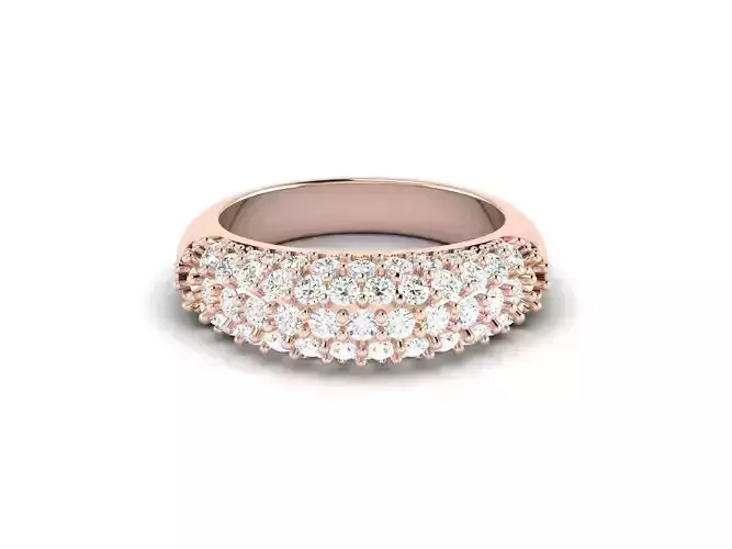 Women solitaire ring 3dm render detail