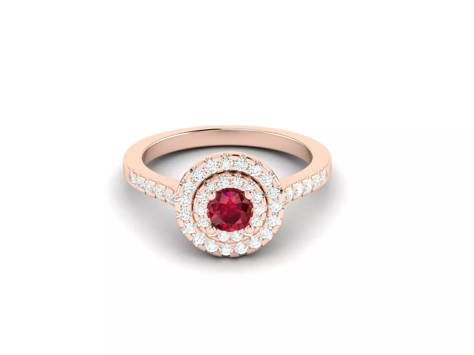 Women solitaire ring 3dm render detail 3D print model_0