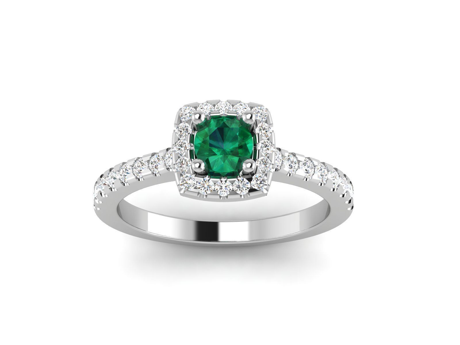 Women solitaire ring 3dm render detail 3D print model_6