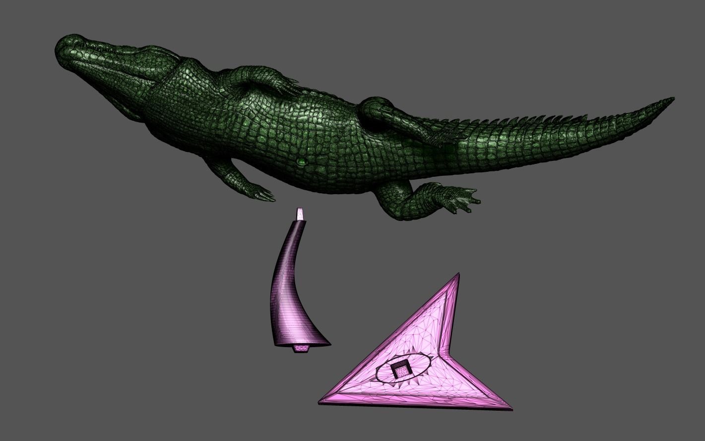 Crocodile 3D Printing 3D print model_15