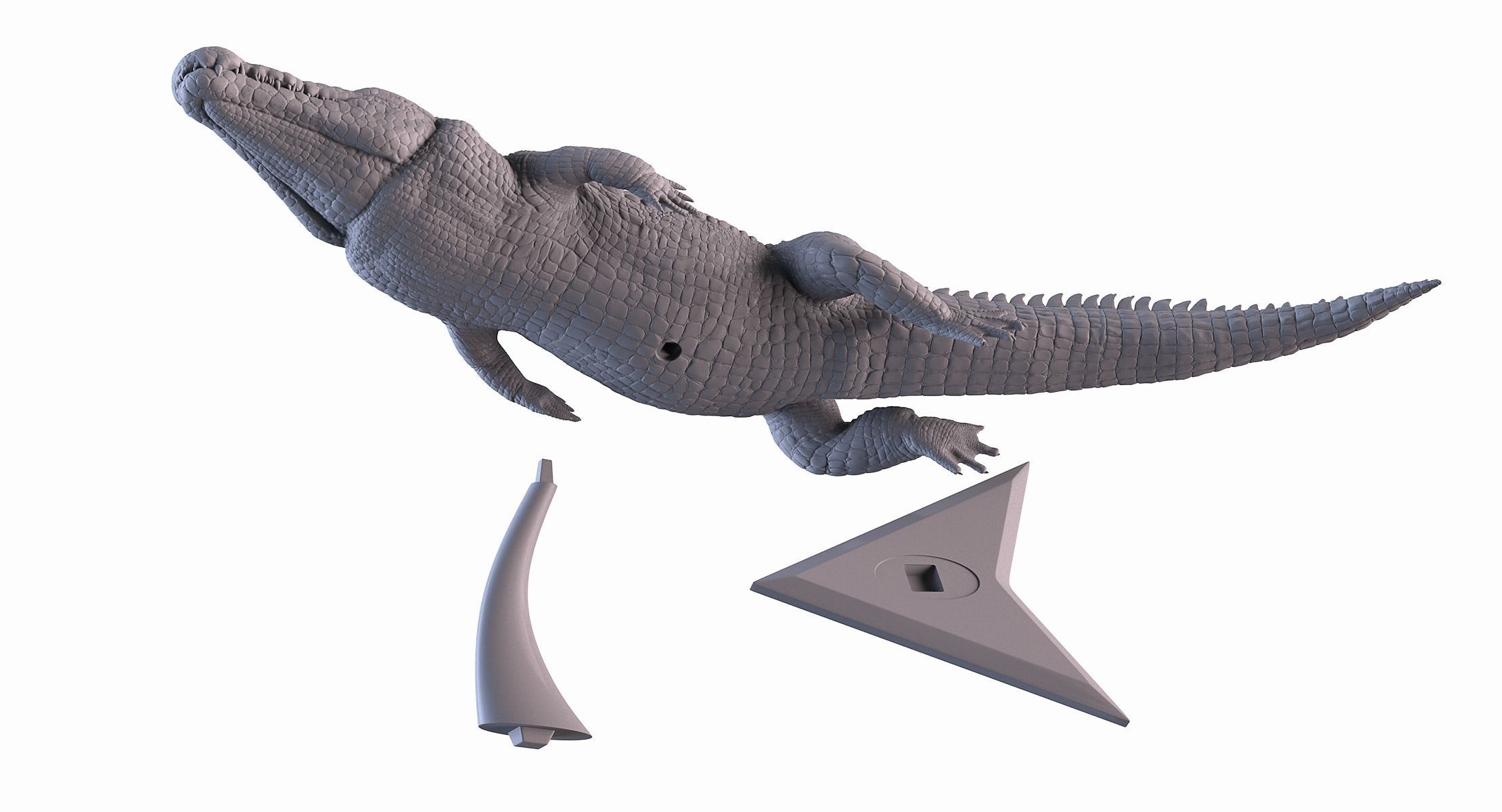 Crocodile 3D Printing 3D print model_11
