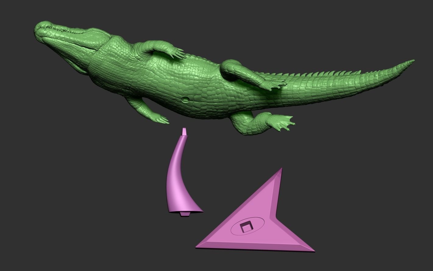 Crocodile 3D Printing 3D print model_14