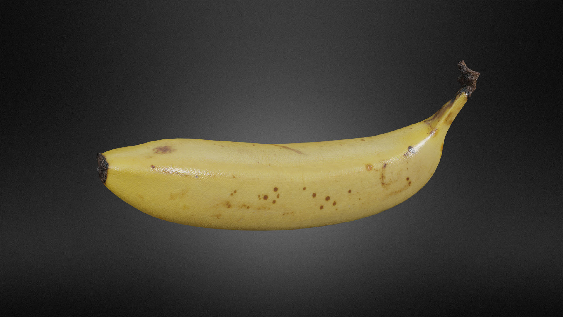 Banana bunch Low-poly 3D model_2