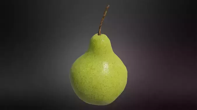 Pear fruit Low-poly 3D model