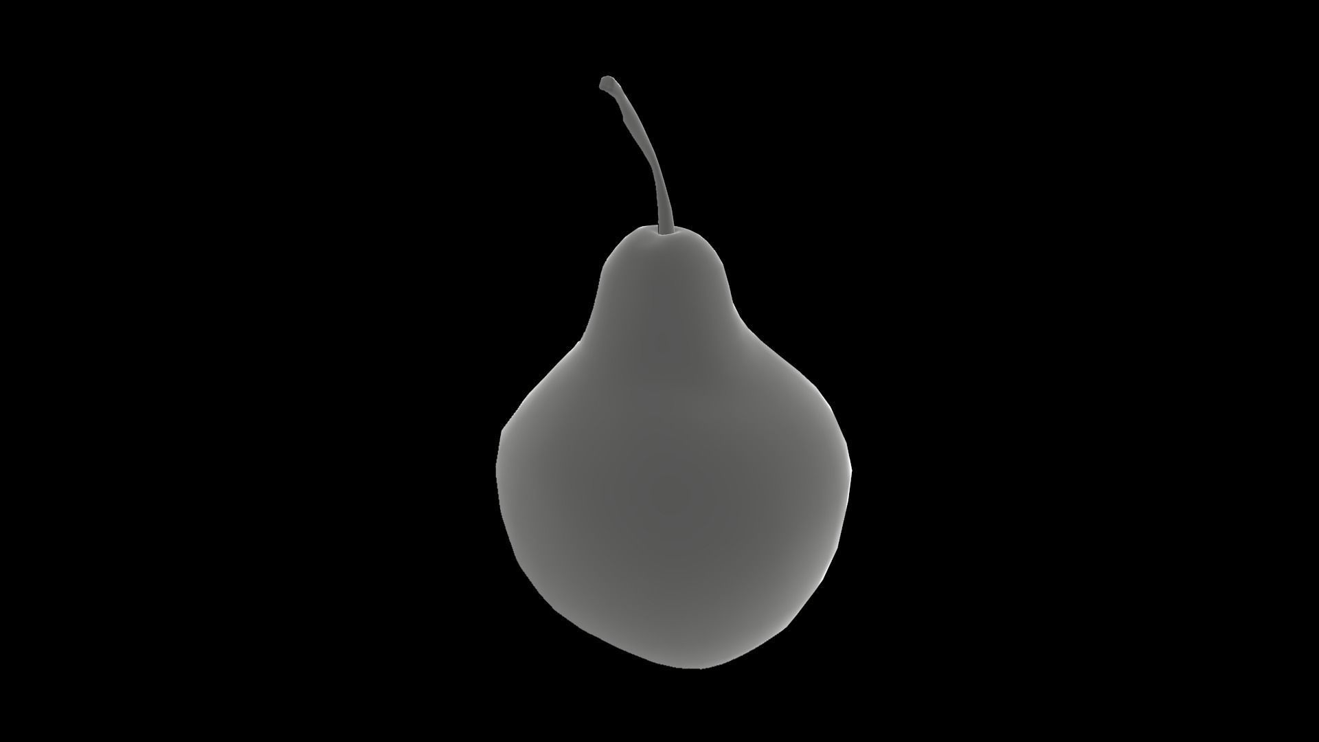 Pear fruit Low-poly 3D model_8