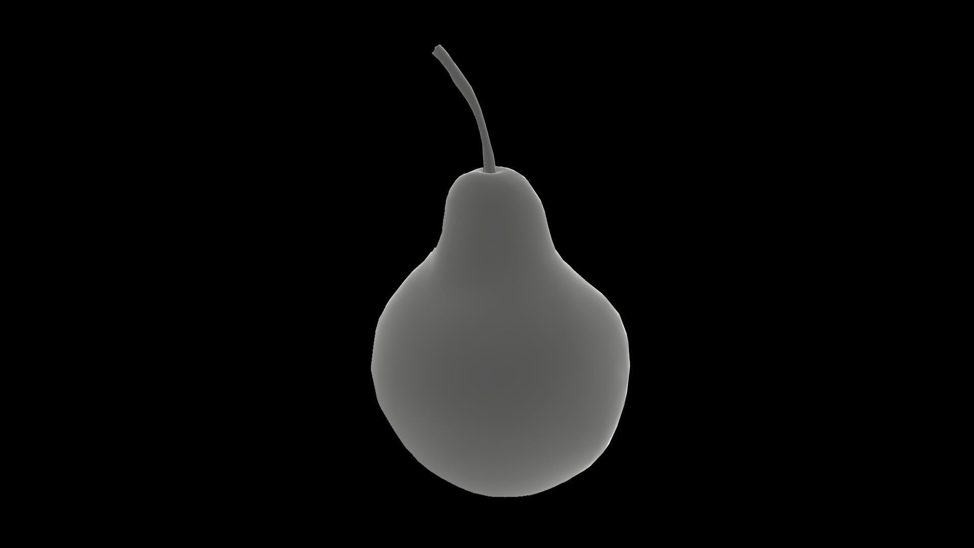 Pear fruit Low-poly 3D model_6