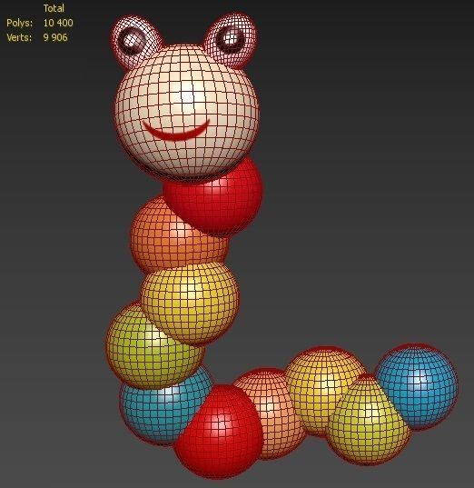 Toy Snake 3D model_4