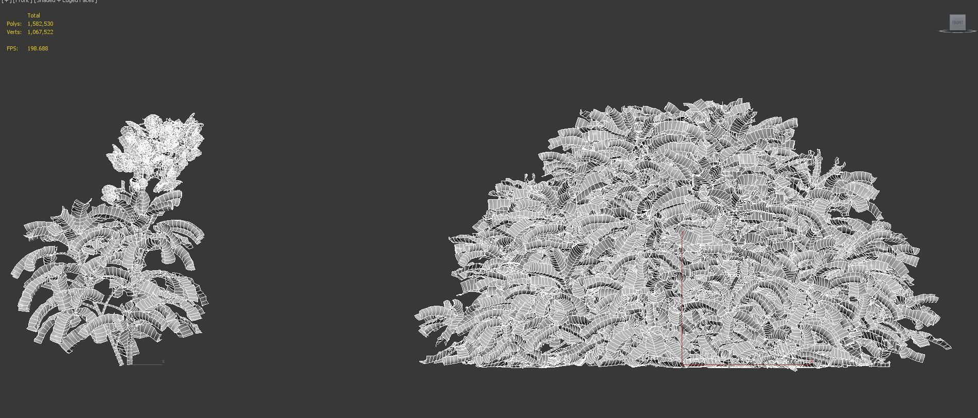 Mediterranean garden plants - Include GrowFX and Mesh file  3D model_44