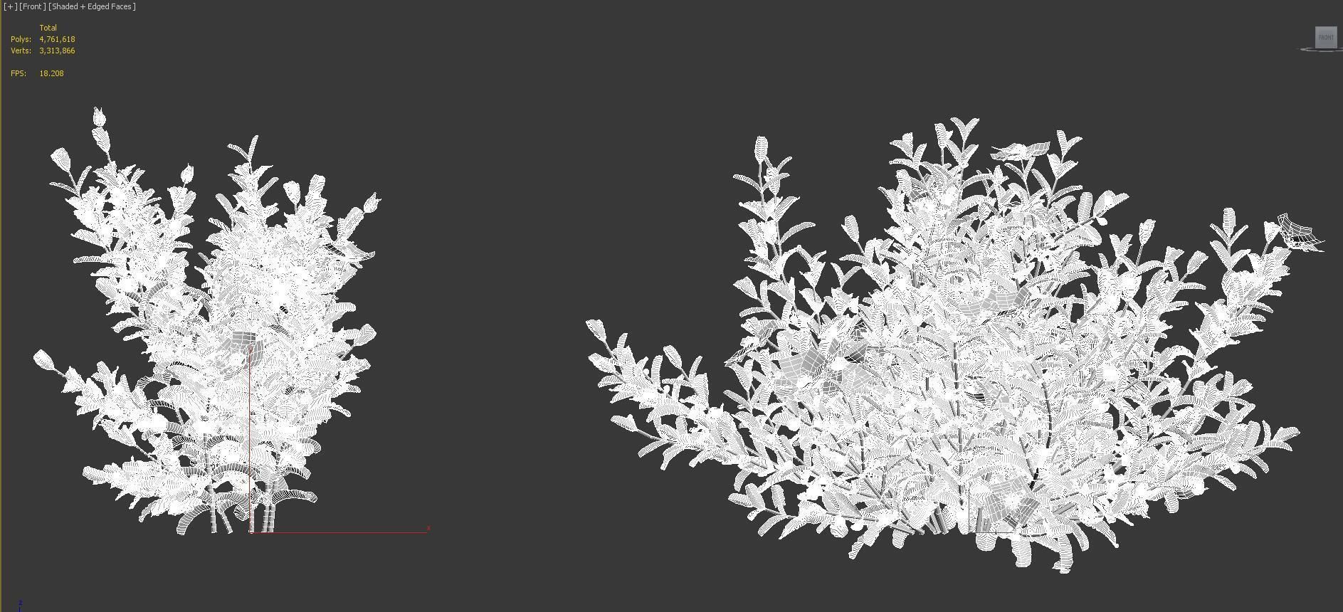 Mediterranean garden plants - Include GrowFX and Mesh file  3D model_31