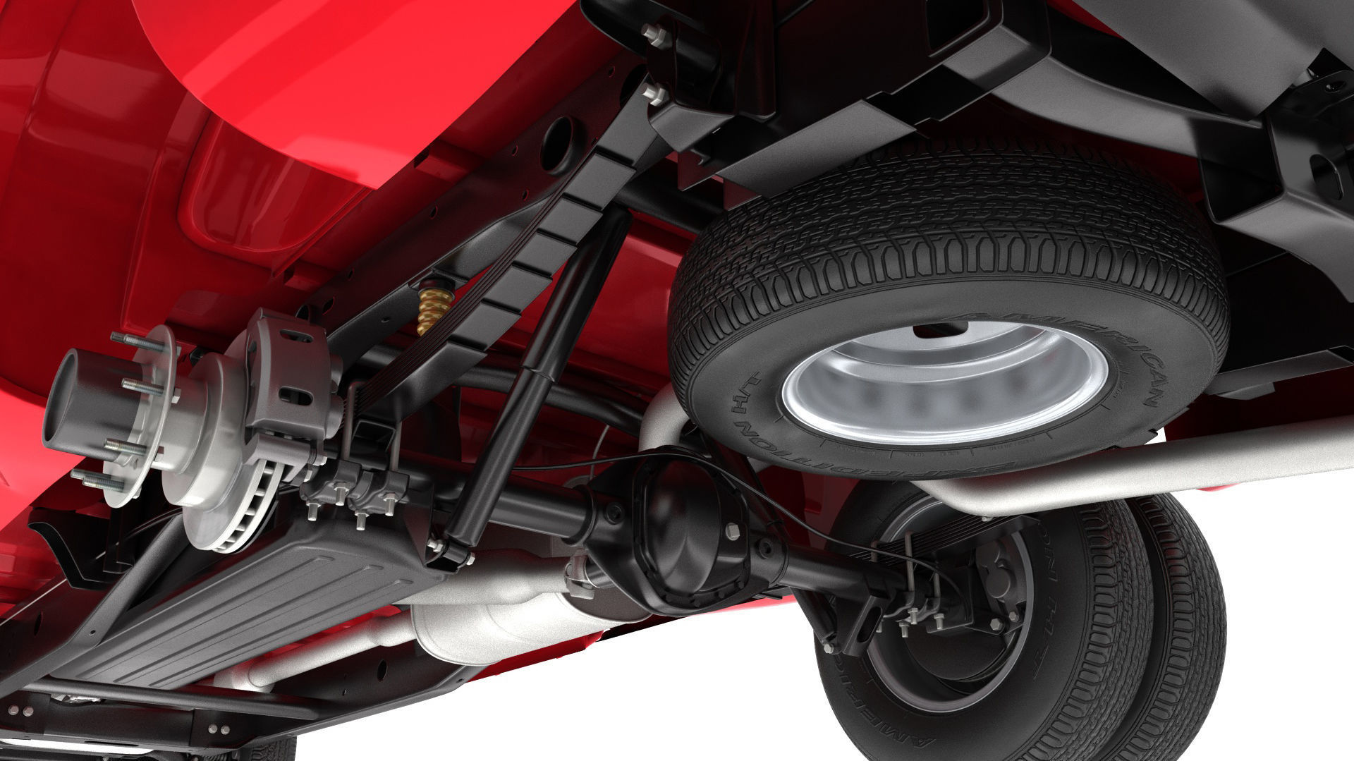 GENERIC DUALLY PICKUP TRUCK 18 3D model_21