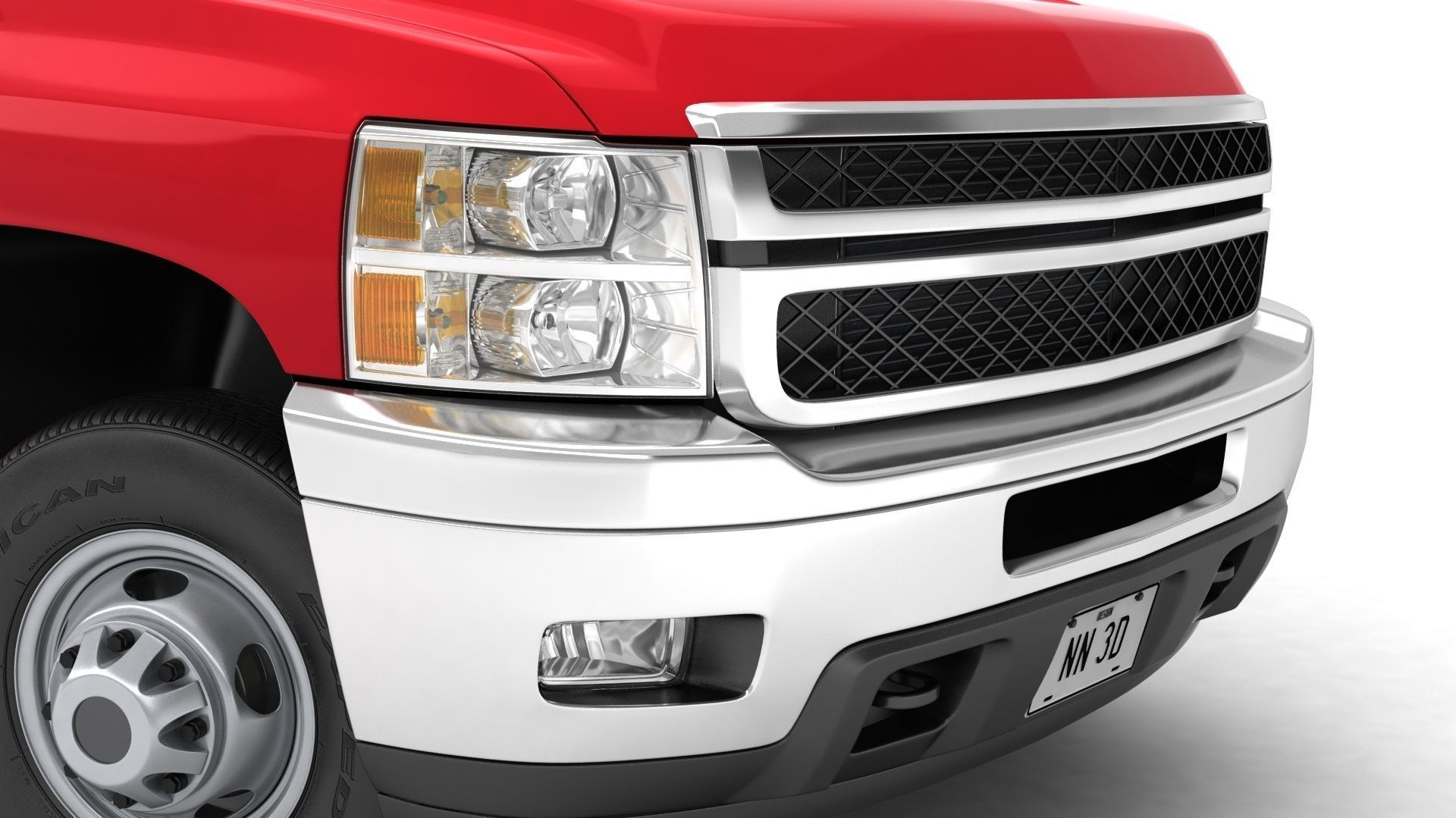 GENERIC DUALLY PICKUP TRUCK 18 3D model_6