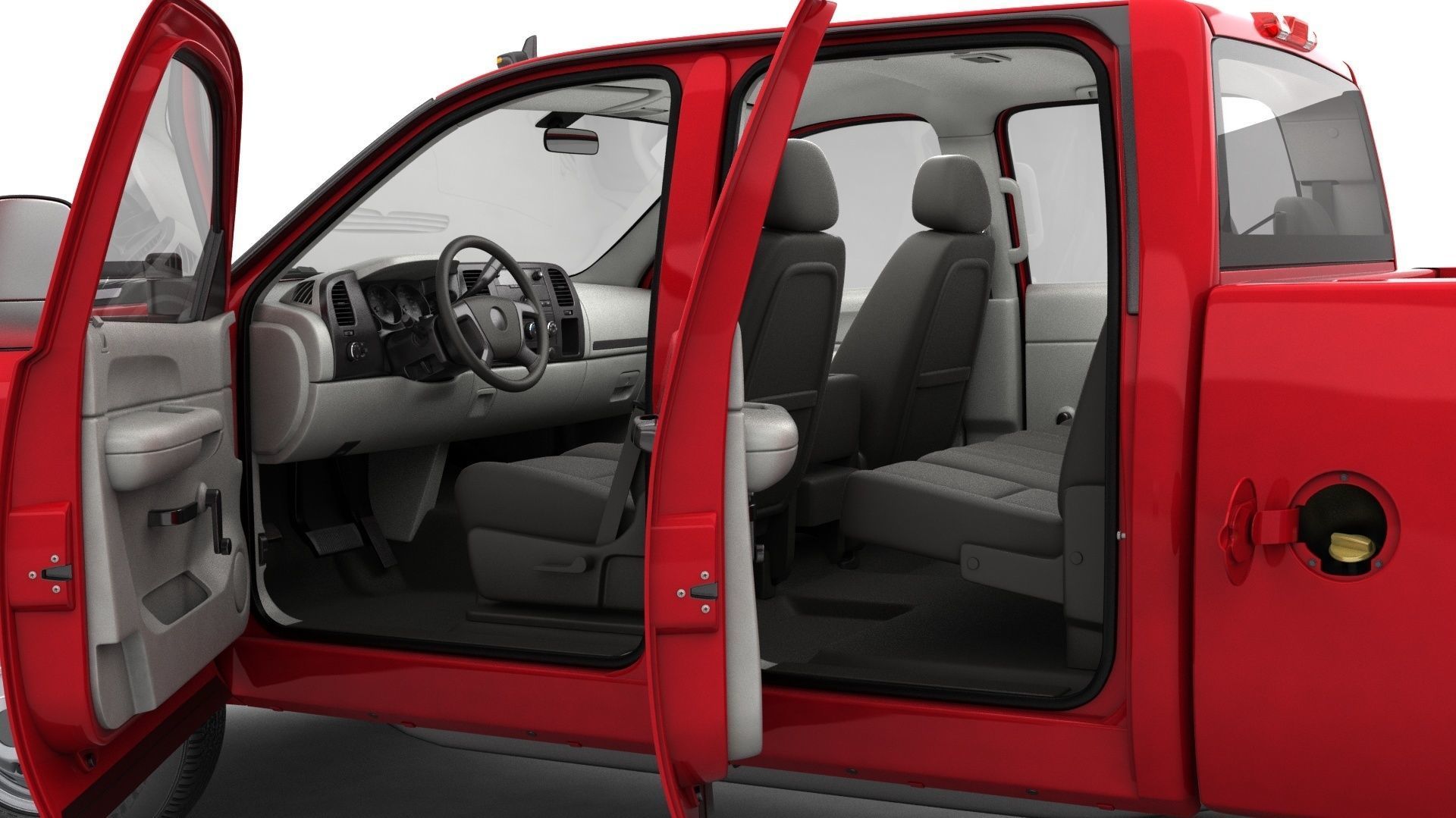 GENERIC DUALLY PICKUP TRUCK 18 3D model_11