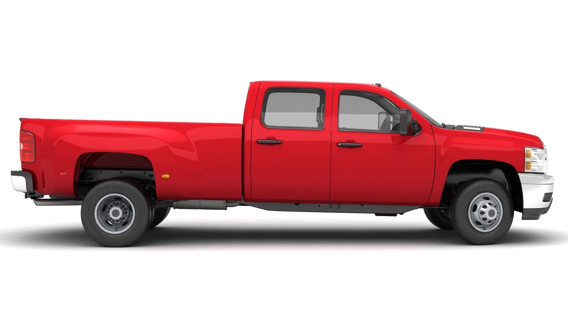 GENERIC DUALLY PICKUP TRUCK 18 3D model_4