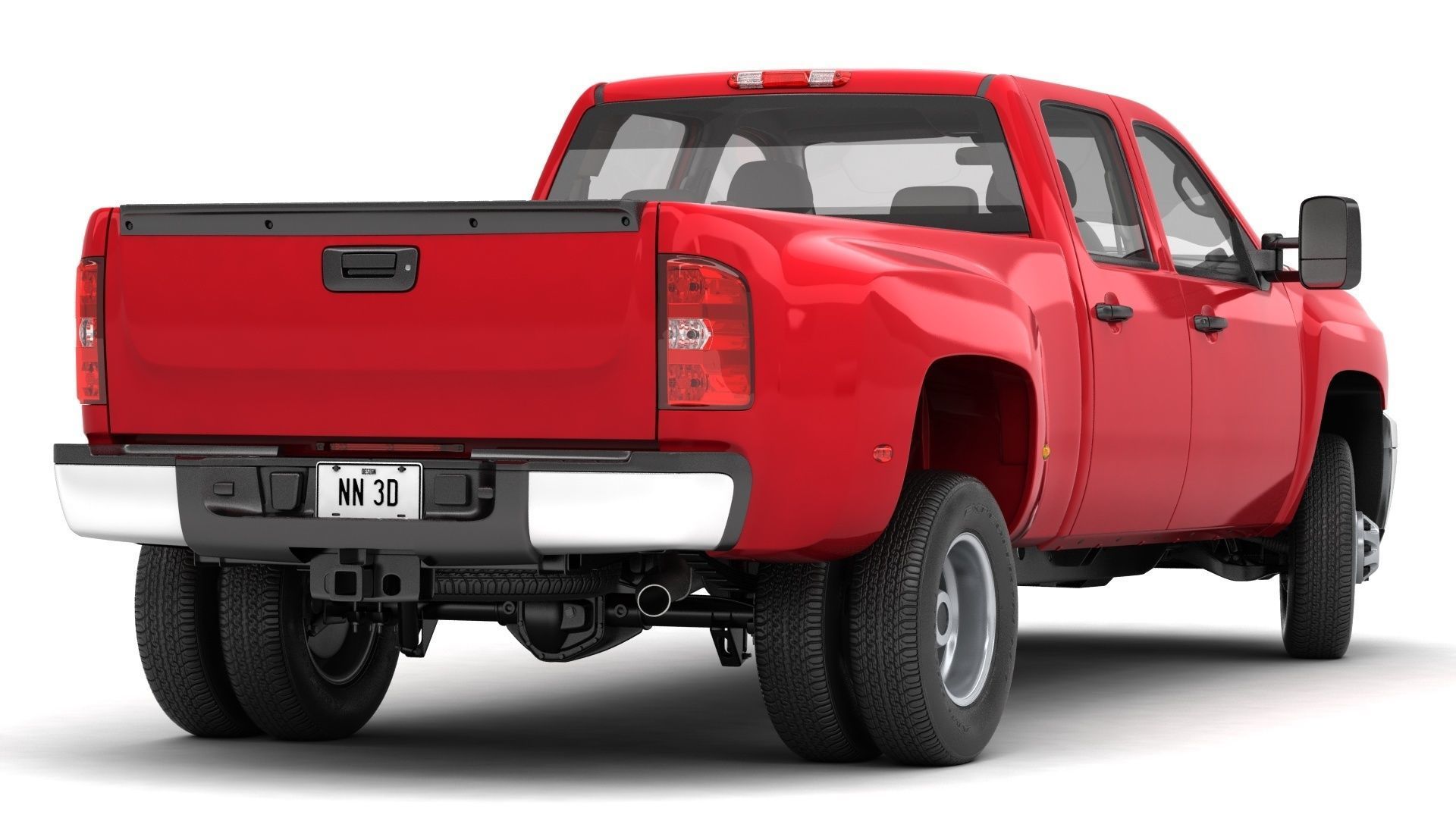 GENERIC DUALLY PICKUP TRUCK 18 3D model_1