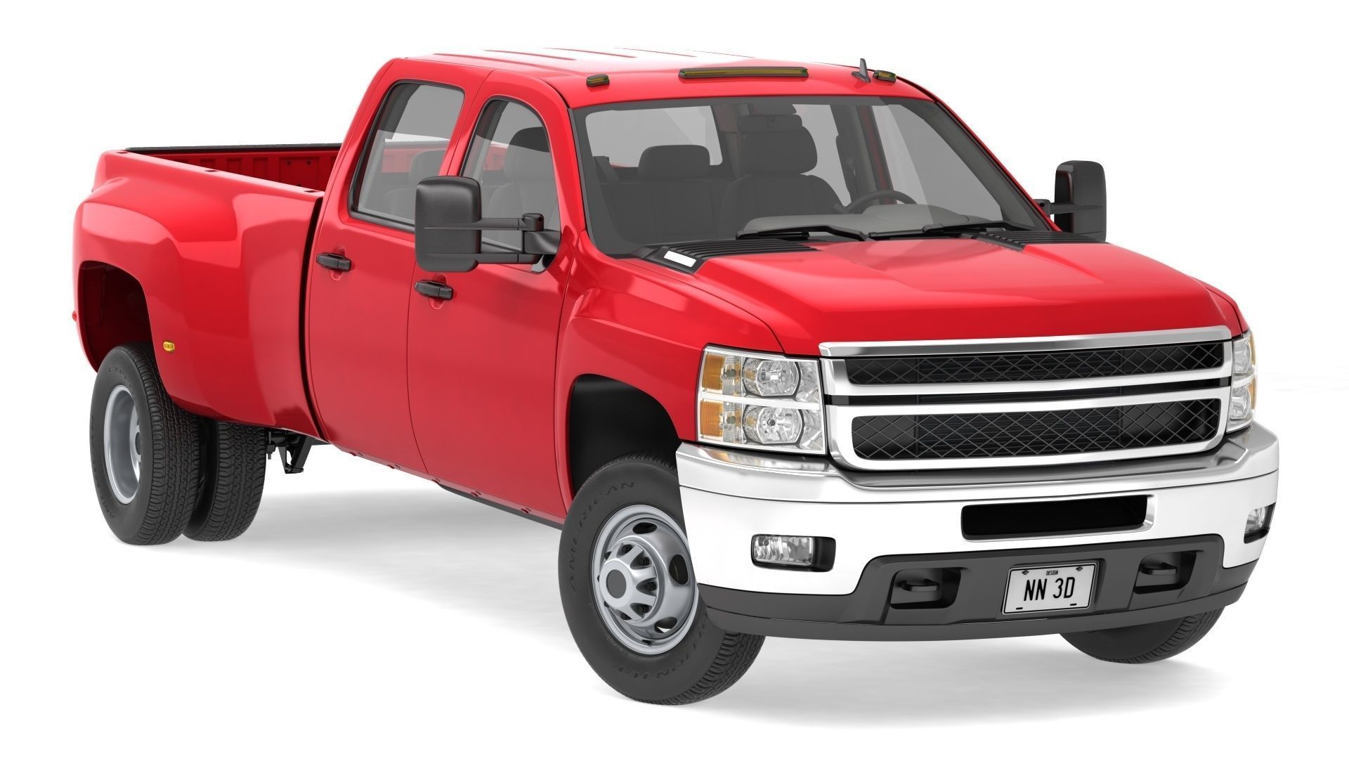 GENERIC DUALLY PICKUP TRUCK 18 3D model_2