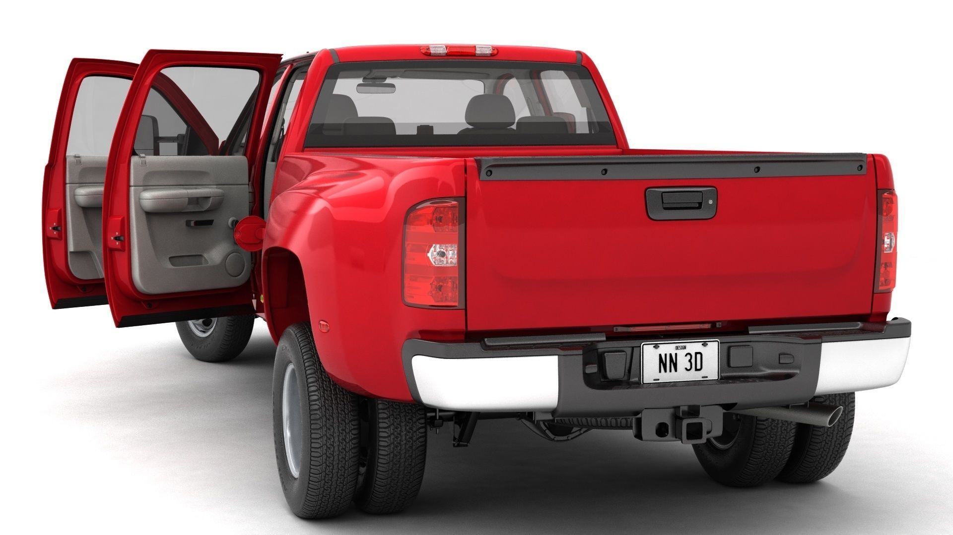 GENERIC DUALLY PICKUP TRUCK 18 3D model_10