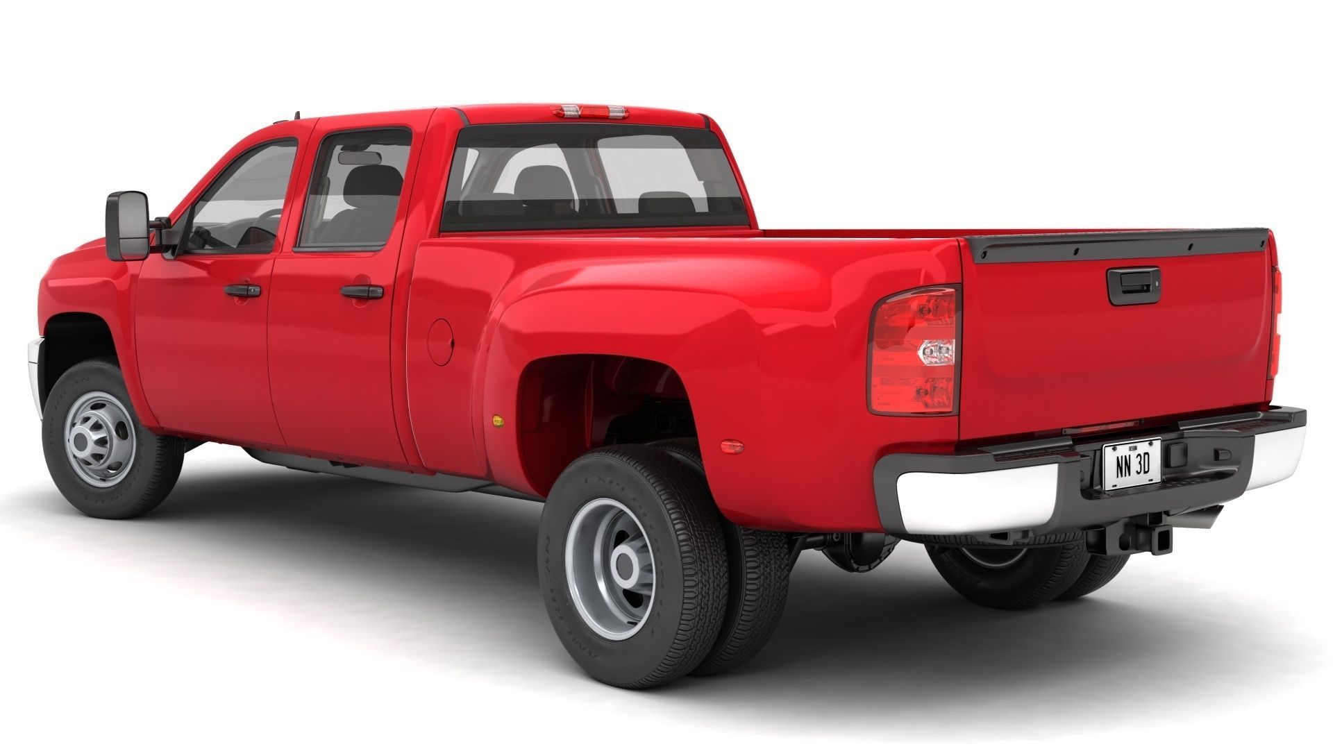 GENERIC DUALLY PICKUP TRUCK 18 3D model_3