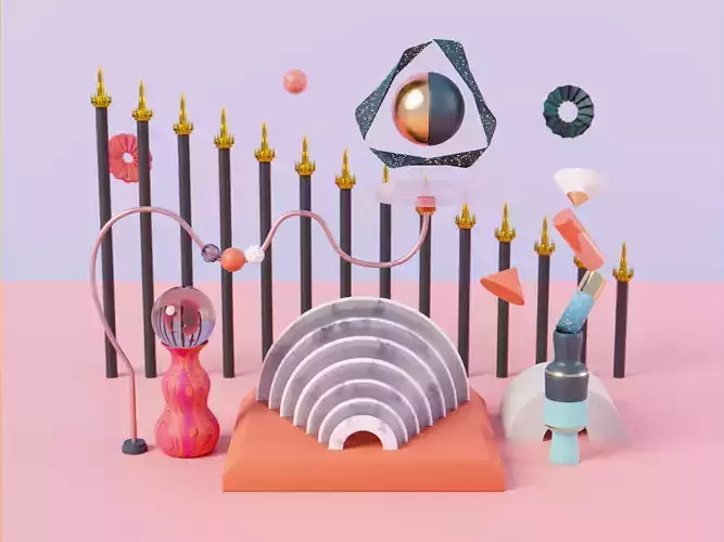 Abstract Minimalistic design