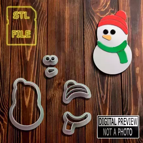 CHRISTMAS CUTTERS - SNOWMAN MODEL 3D print model