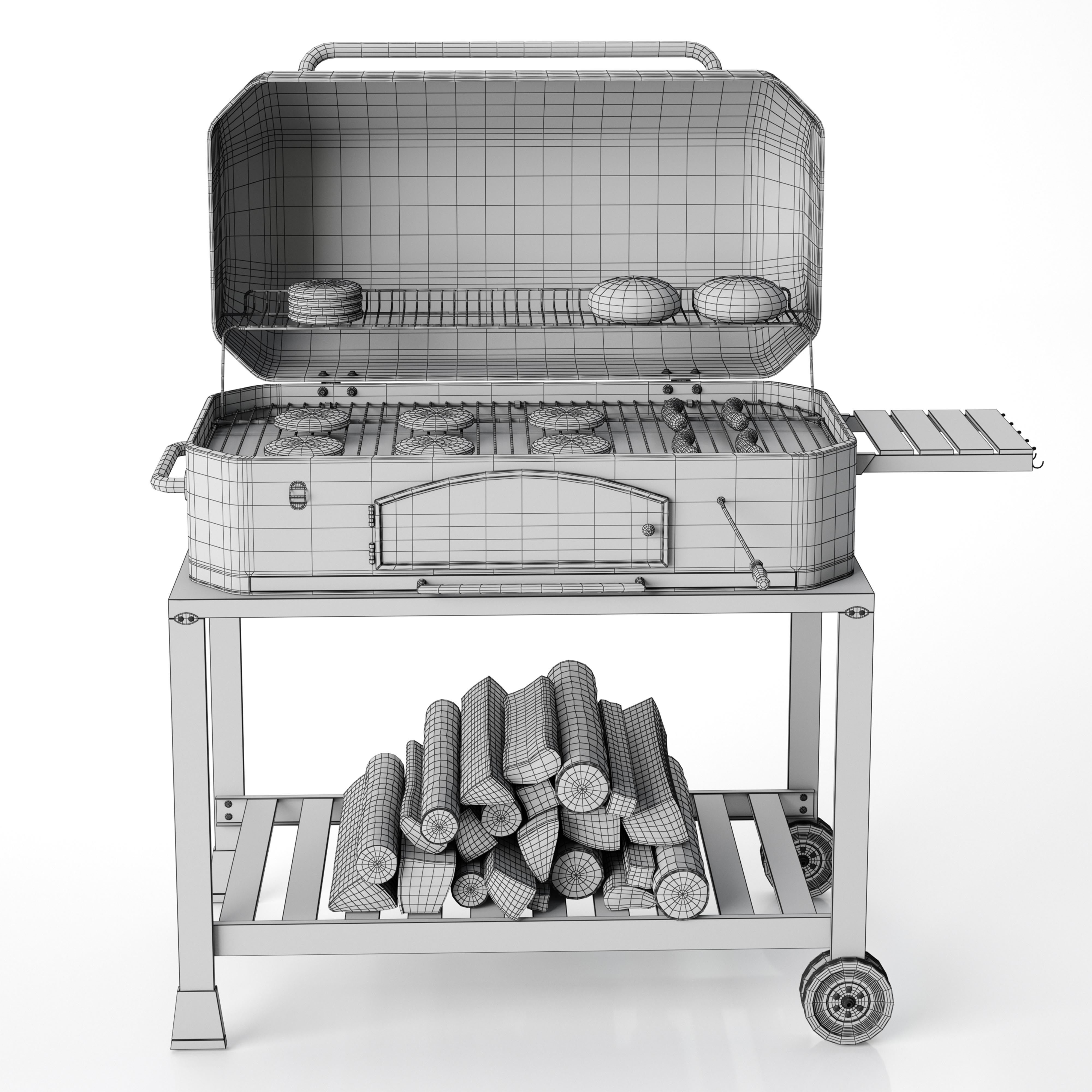 Barbecue 01 3D model_4