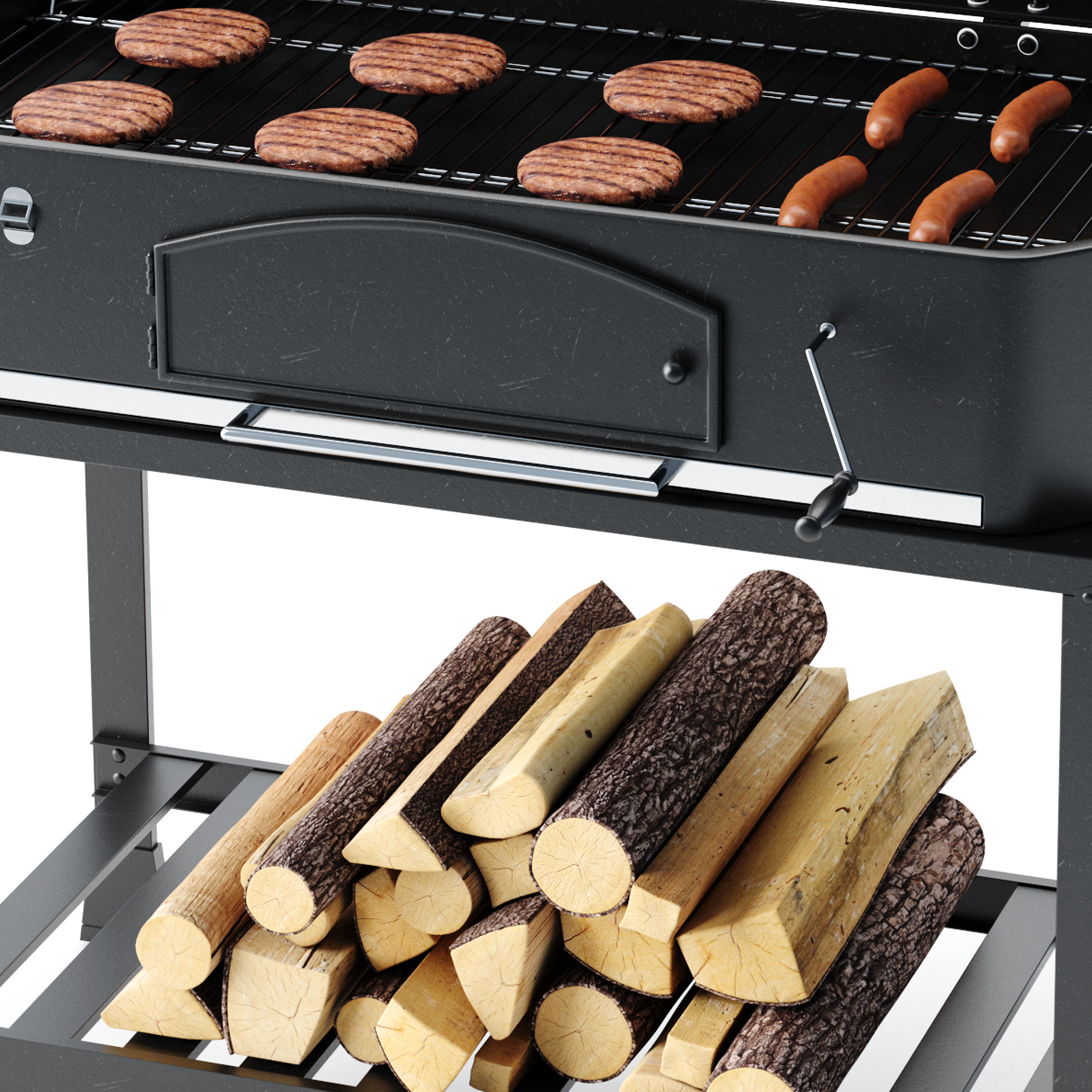 Barbecue 01 3D model_1