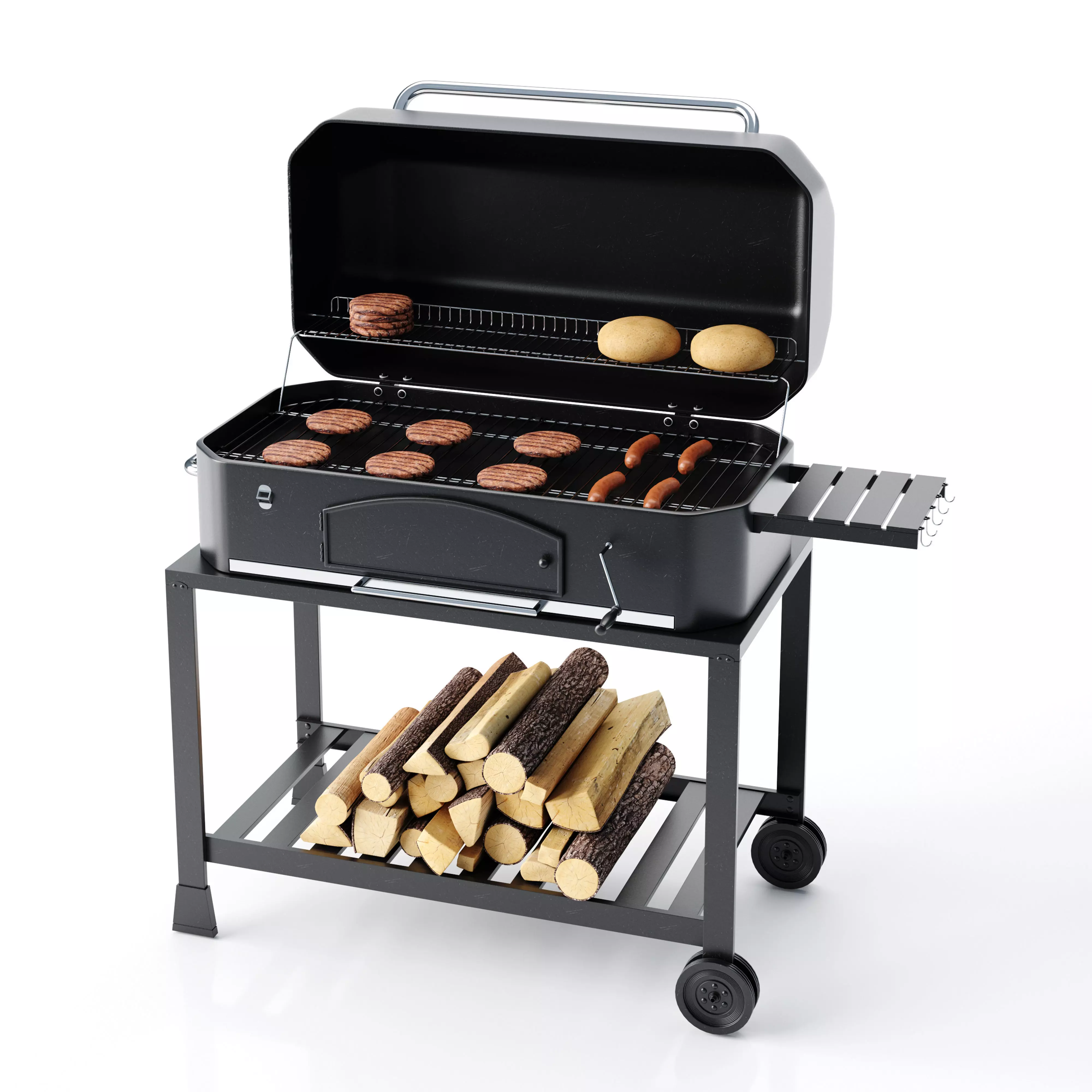 Barbecue 01 3D model_0