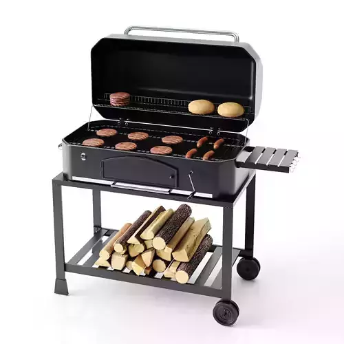 Barbecue 01 3D model