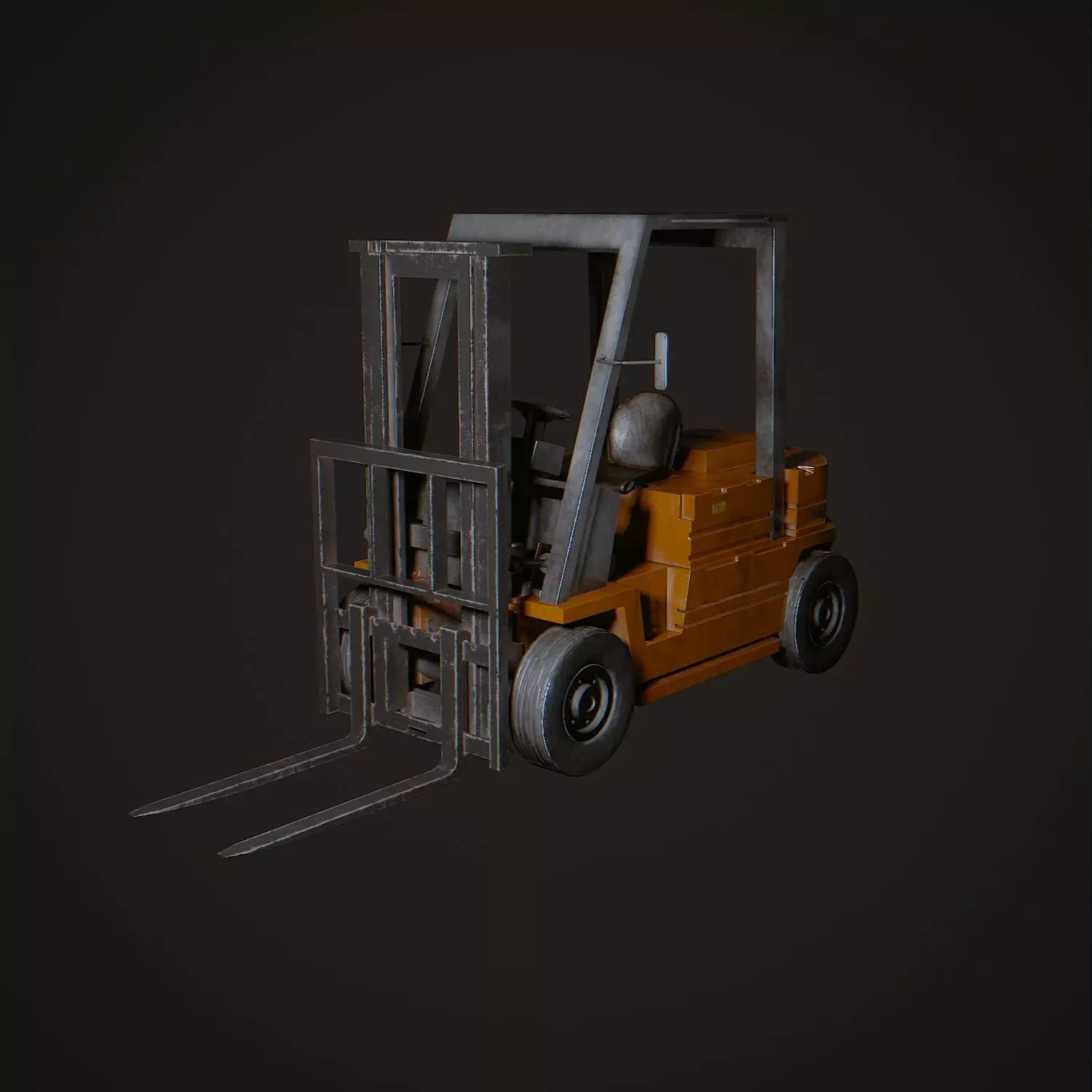 Forklift Low-poly 3D model