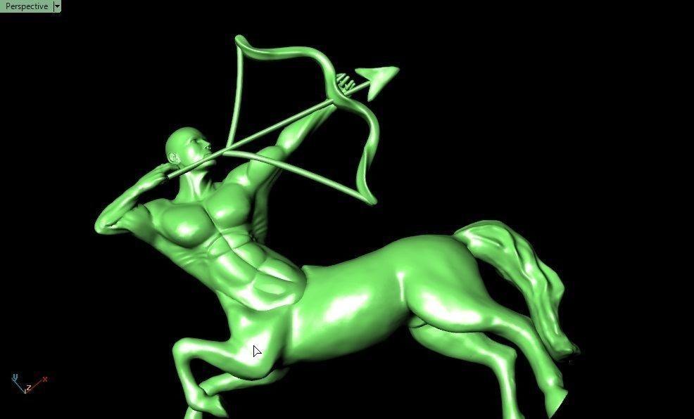 Sagittarius scorpio zodiac pendant 3D print model_1