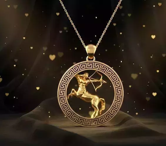 Sagittarius scorpio zodiac pendant