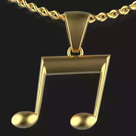 Musical Note Necklace pendant