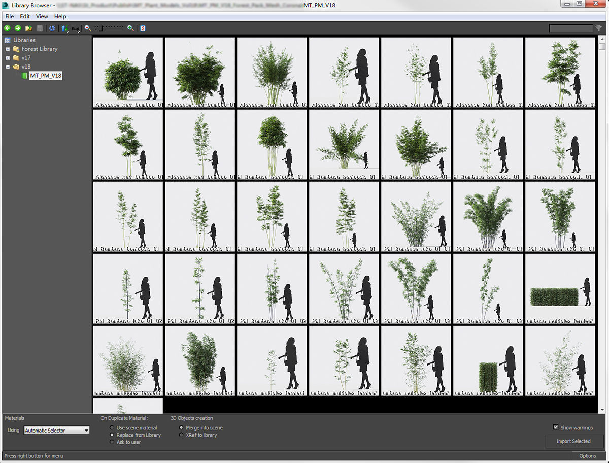 Bamboo Collection - Include GrowFX and Mesh file 3D model_11