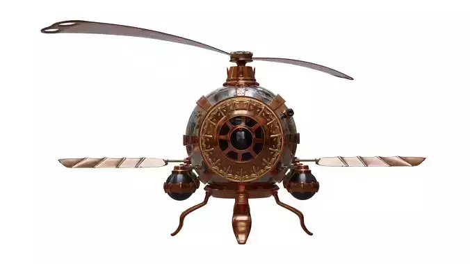 3D Steampunk Helicopter