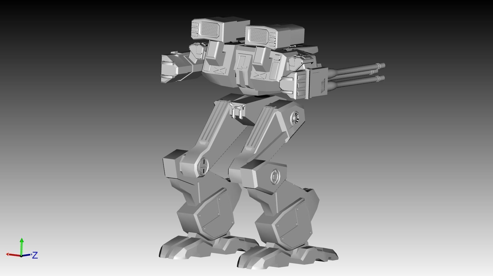 Robot 102 3D print model_5