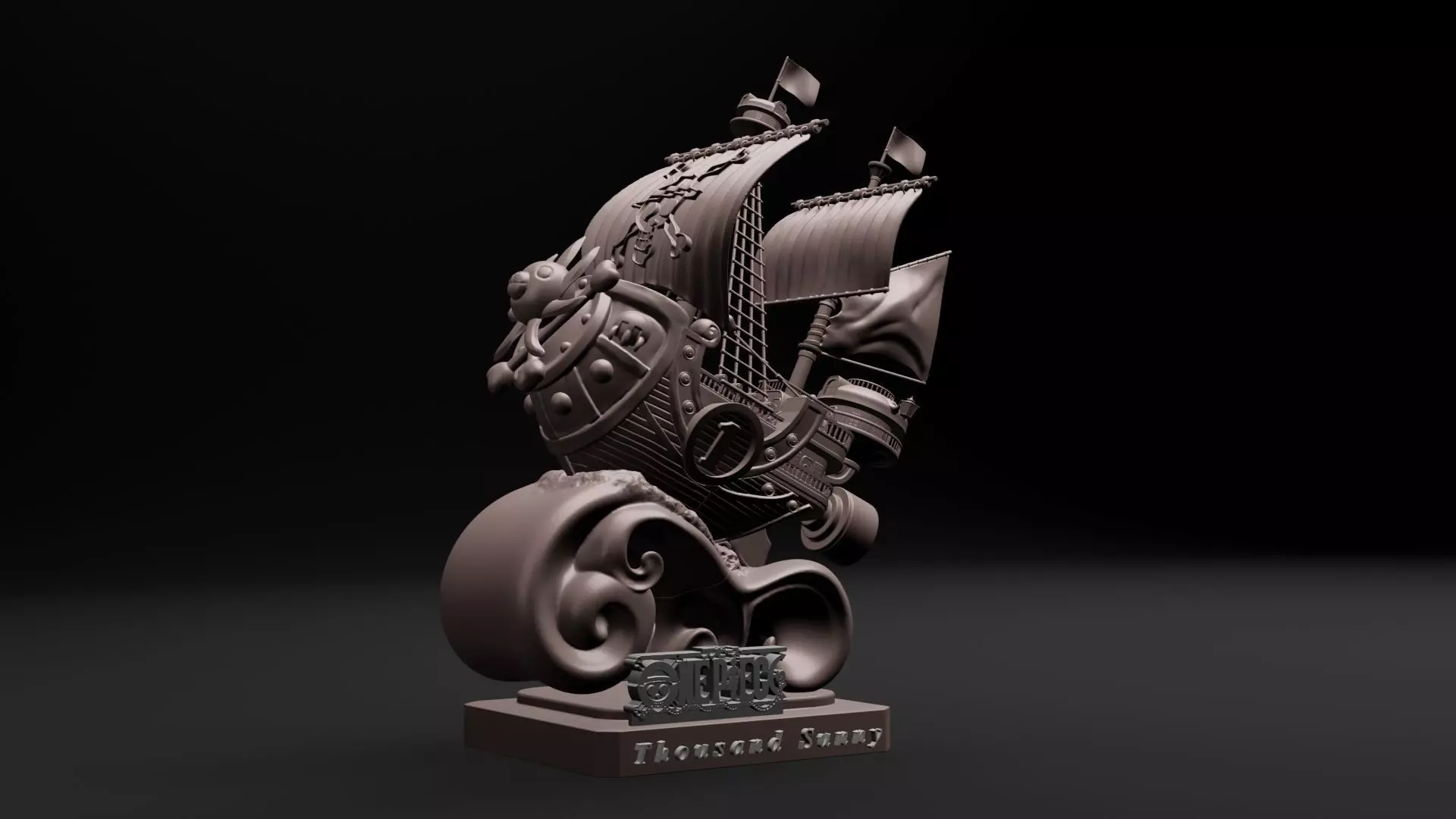 One Piece - Thousand Sunny 3D Printable 3D print model_0