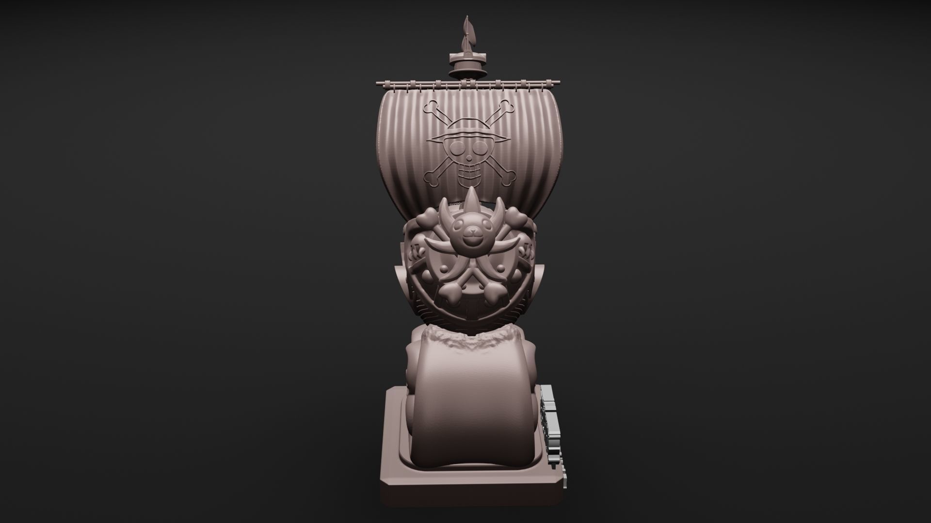 One Piece - Thousand Sunny 3D Printable 3D print model_4