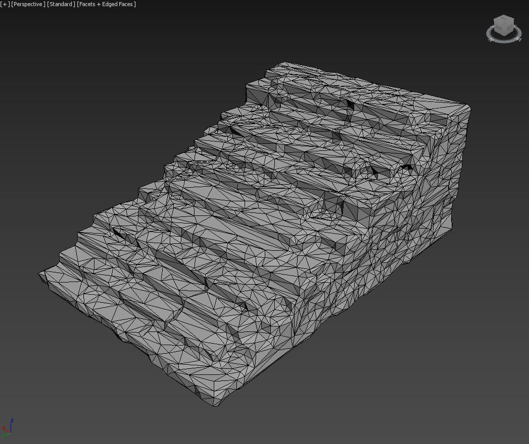 Low poly Mossy Ruin Medieval Construction Low-poly 3D model_49