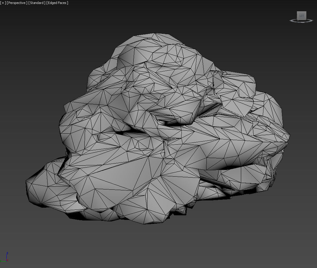 Low poly Ice Block Formation B 190421 Low-poly 3D model_17