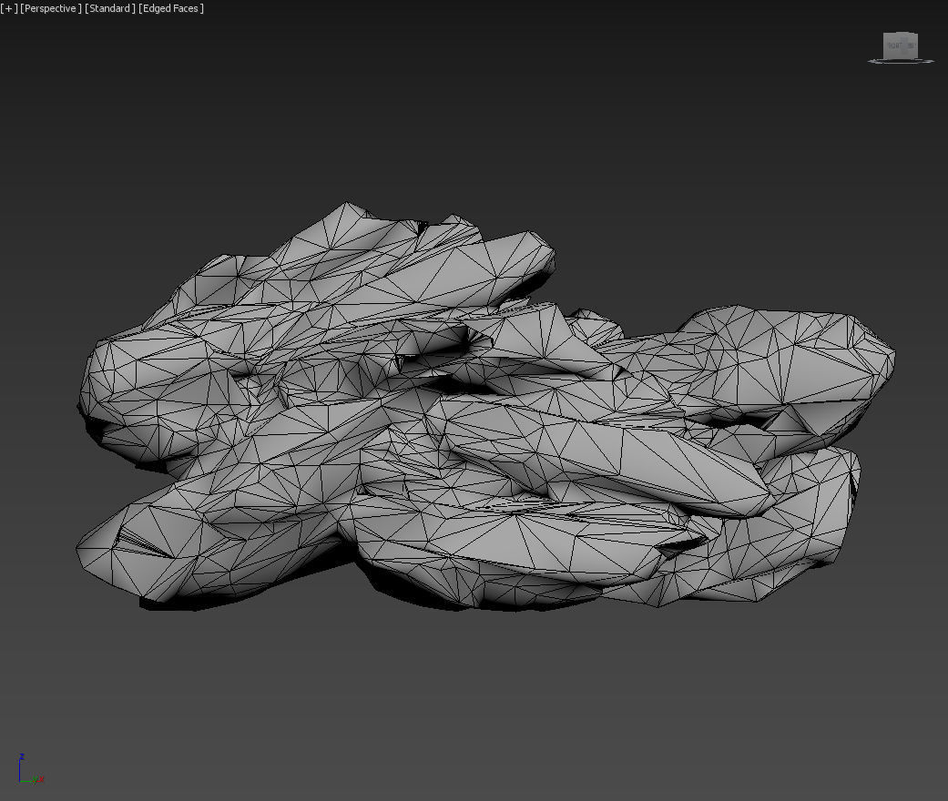 Low poly Ice Block Formation B 190421 Low-poly 3D model_37