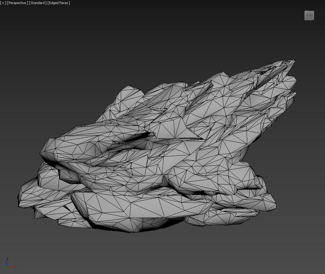 Low poly Ice Block Formation B 190421 Low-poly 3D model_29