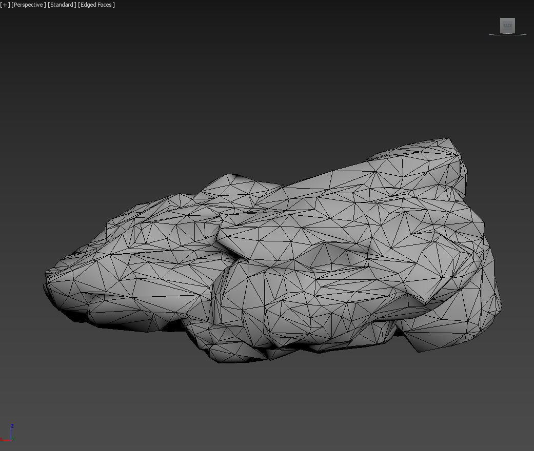 Low poly Ice Block Formation B 190421 Low-poly 3D model_5