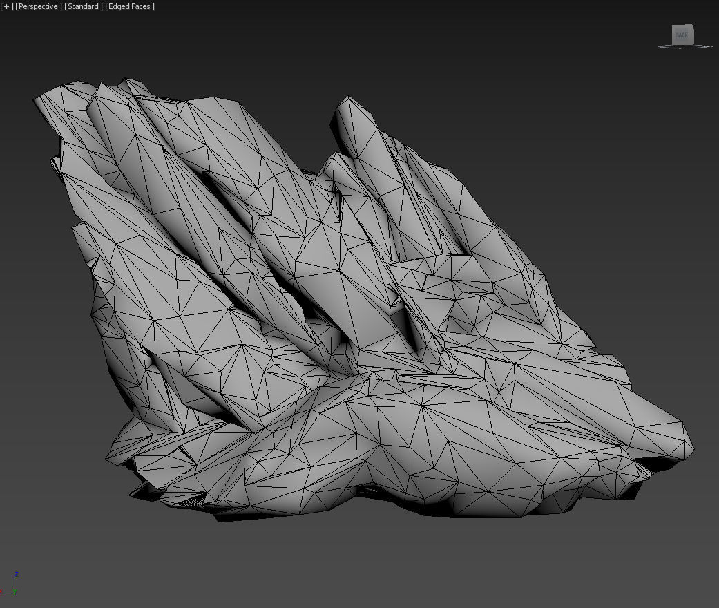 Low poly Ice Block Formation B 190421 Low-poly 3D model_33