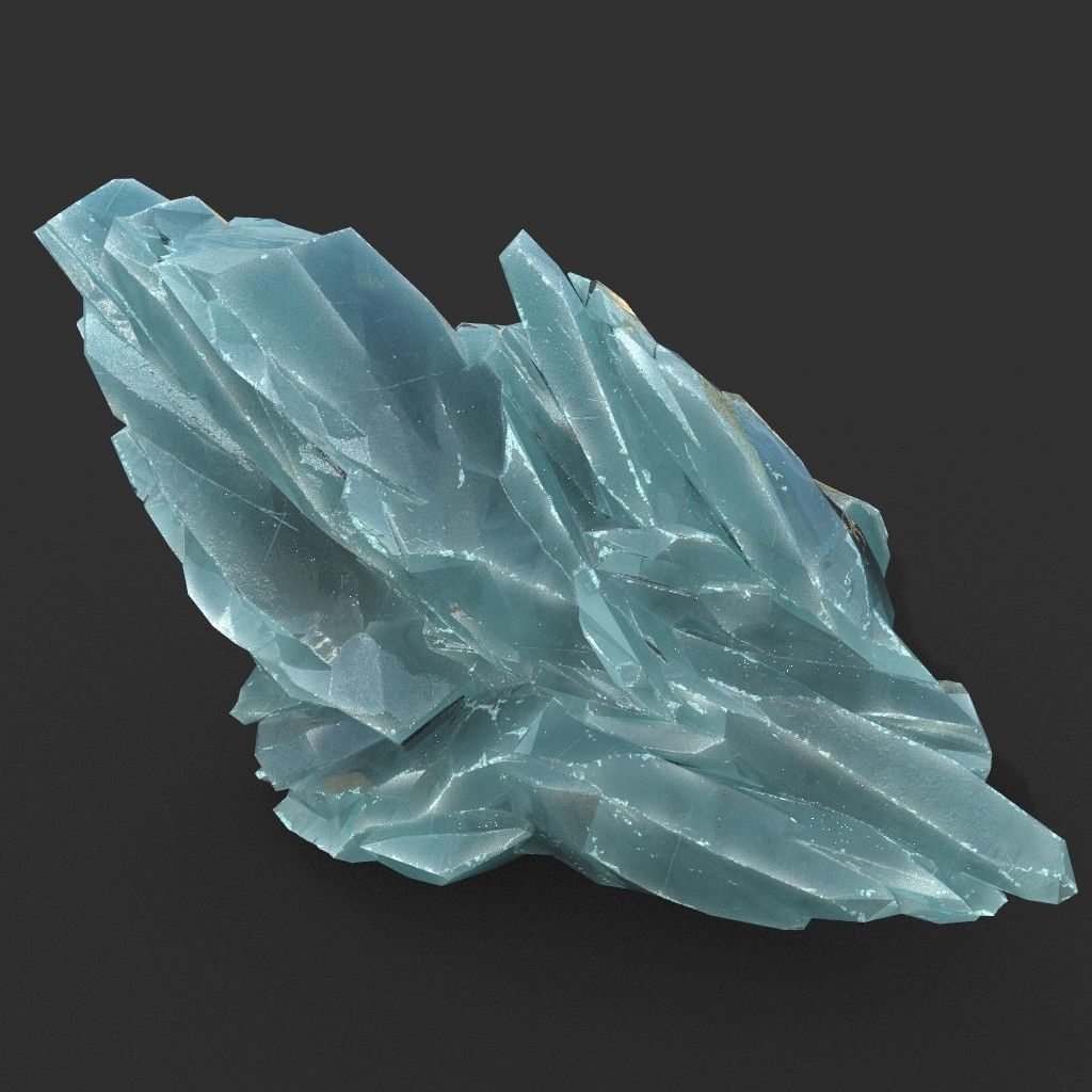 Low poly Ice Block Formation B 190421 Low-poly 3D model_32