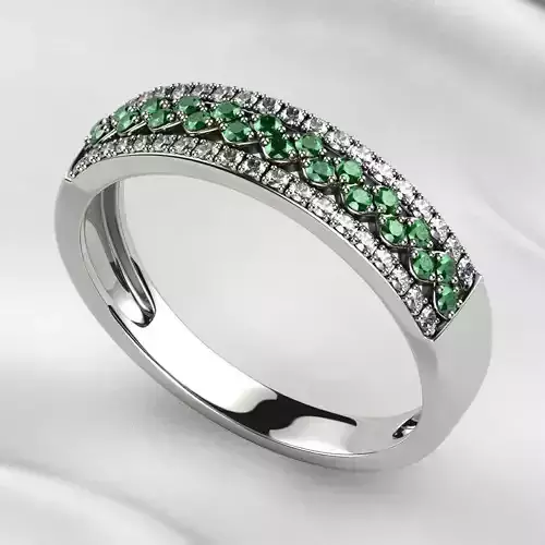 Emeralds Gold Ring