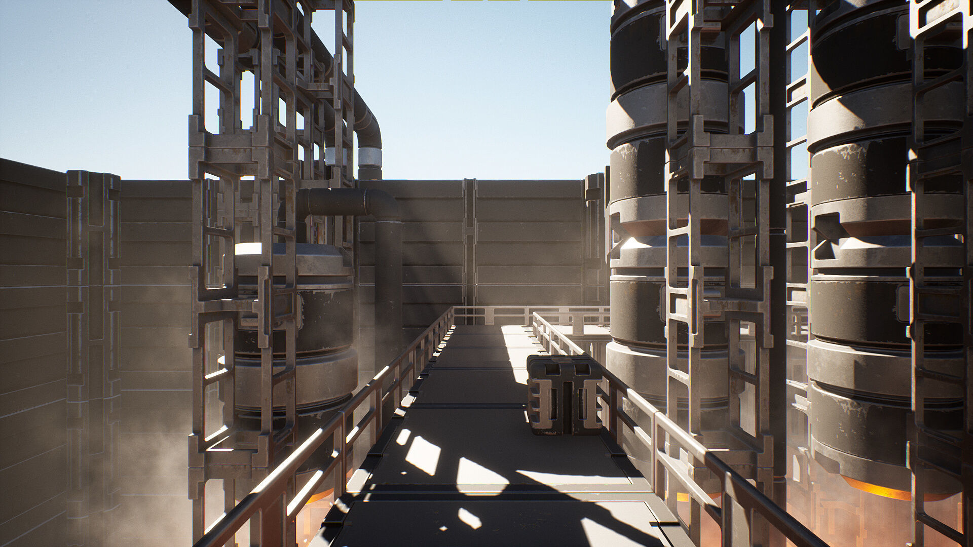 Sci-Fi Factory Low-poly 3D model_13