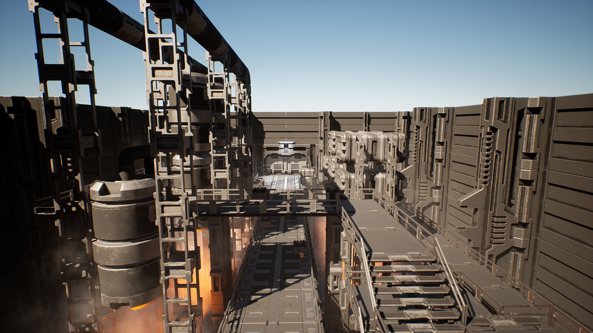 Sci-Fi Factory Low-poly 3D model_18